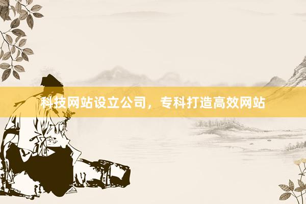 科技网站设立公司，专科打造高效网站